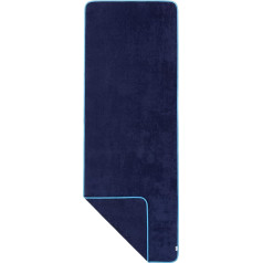 Sowel® pirts dvielis 220 x 80 cm, 100% organiskā kokvilna, XXL pludmales dvielis, liels vannas dvielis, pirts dvielis, pludmales pirts, vīriešiem un sievietēm, tumši zils, tumši-zils