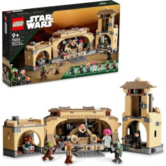 LEGO 75326 Star Wars Boba Fetta troņa zāle, konstruktors ar Jabba pili un 7 minifigūriņām, tostarp Boba Fettu, Fenneku Šandu un Bib Fortuna, konstruktors bērniem no 9 gadiem