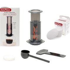 AeroPress - Jaunais īpašais komplekts ar jauno 85 oriģinālo kafijas automātu - 85R11 - Jaunais modelis 2023 + 350 mikro filtri