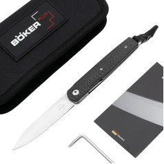 Böker Plus® - LRF Gentleman profesionāls kabatas nazis ar klipu - Linerlock EDC nazis ar vienu roku 7 cm - Premium saliekamais nazis ar īpaši asu VG10 asmeni