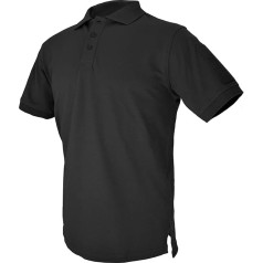 Hazard 4 Vīriešu Quickdry Base Jacket Vīriešu Polo krekliņš ar gludu priekšējo daļu (melns)