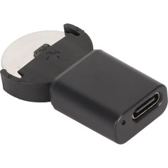 Uzlādējams akumulatora lādētājs, litija pogu šūnu lādētājs, USB C litija jonu pogu šūnu lādētājs LIR2032 LIR1632 LIR2025 LIR2016 LIR2032H (komplektā ir viens lādētājs)