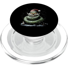 Lustiges Design mit Schlangenmotiv, Weihnachtsmann, Weihnachtsmann PopSockets PopGrip für MagSafe