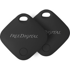 Freedigital Air Tag, Smart Tracker, FMI sertificēts, Airtag1 gabals, darbojas ar Apple kur ir (tikai iOS, nav Android), atslēgu meklētājs, bagāža, somas, SmarTag ar nomaināmu akumulatoru (2