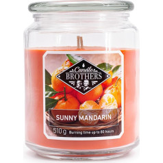 Candle Brothers liela aromātiska svece stiklā, 