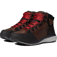 KEEN Utility Vīriešu Red Hook Mid Height Soft Toe Waterproof Warehouse darba apavi, tabaka/melna, 7,5, tabaka, melna