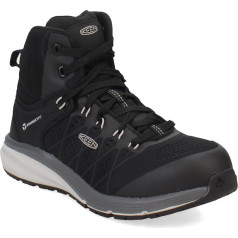KEEN Utility Sieviešu apavi Mid Composite Toe Industrial Sneaker Boot, Vapor/Black, 10 Wide, Vapor Black