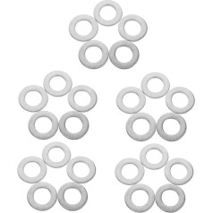 Dichtungsring, 25 Stück Edelstahl-Unterlegscheiben, Edelstahl-Unterlegscheiben, Dichtungssatz, Sicherungsscheiben, Unterlegscheiben for allgemeine Reparaturen, Dichtungen, Unterlegscheiben for Schraub