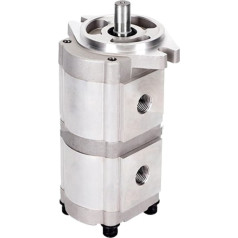 Hidrauliskais zobratu sūknis Hydraulische Duplex-Zahnradpumpe HGP 33A, 7,98 GPM, 17,46 mm Keilwelle, 1,03 CID, Aluminium-Hydrauliköl-Zahnradpumpe(HGP-33A-F6-6R)