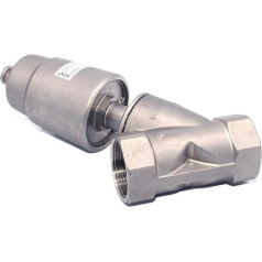 Pneimatiskais ventilators, 1,27 cm, 1,27 cm, Edelstahl, 16 bar, für Dampf, Gas, Öl, normalerweise geöffnet/geschlossen (1/2 Zoll, NC_einfachwirkend)