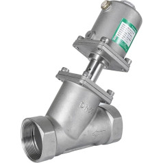 Pneimatiskais ventilators aus Edelstahl, 16 bar, für Dampf, Gas, Öl, normalerweise geschlossen (2,5 cm, einfachwirkend)