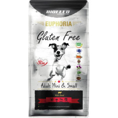 Biofeed euphoria g-f suņi mini&small liellopu gaļa 12kg