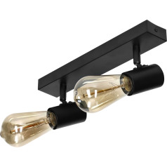 RIO SP 2, sienas un griestu gaismeklis, E27 maks. 2x60 W, IP20, melns