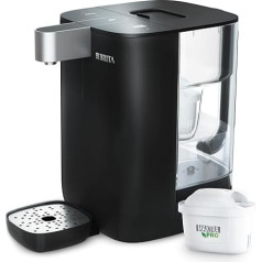 BRITA Cube ūdens dozators mājsaimniecībām (4L) - ar krūzes tilpuma un temperatūras iestatījumu, ūdens bez baktērijām, pateicoties UV-C tehnoloģijai un iebūvētajam Maxtra Pro ūdens filtram, kas aizsargā pret kaļķakmens veidošanos.