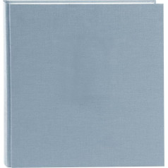 Goldbuch Summertime Trend 2 fotoalbums ar 100 baltām lapām, ar aizsargājošiem dalītājiem un lina vāku, līdz 600 bildēm, augstas kvalitātes papīrs, 30 x 31 cm, zils/pelēks, 60 cm