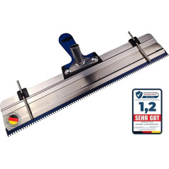 BACHSAM® Vācijā ražots liels virsmas sķēres tīrītājs, zobains pastāvīgs sķēres tīrītājs ar mīkstu rokturi, regulējamu augstumu un roktura turētāju grīdas pārklājumiem/izlīdzinošajam maisījumam, epoksīdsveķiem, virsmas sķēres 