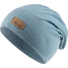 Sterntaler Beanie Ribs - Slouch Beanie trikotāžas ar stilīgu aploksni - viegla cepure zīdaiņiem - Beanie Boys ar smalku Rib modeli