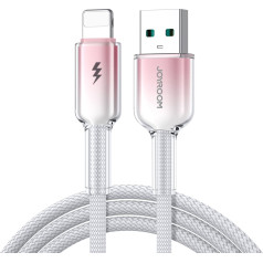 Kabeļa Crystal-Clear Series 3A USB-A - iPhone Lightning 1,2 m - balts