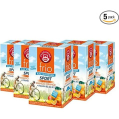 Tējkanna Frio Sport Vital Mango Orange Vitamin B2, B6, B12, 18 tējas maisiņi, 5 iepakojuma gabaliņi