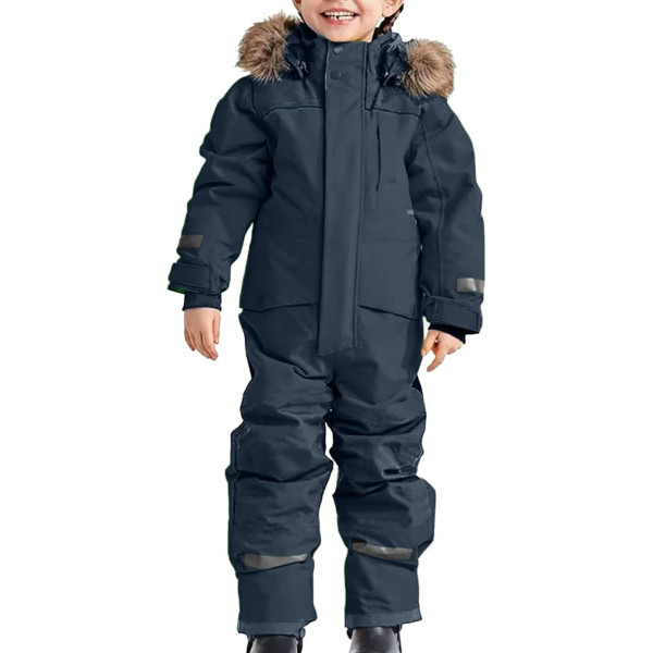 Sniega kombinezoni Zēni Silts Softshell kažokādas apkakle Hood Slēpošanas kostīms Atstarojošs āra Down jaka svītras biezāka Slēpošanas jaka Slēpošanas bikses Ziemas ūdensnecaurlaidīgs 116 Slēpošanas kostīms Sniegt kombinezonu Sniegs kop