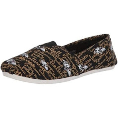 Forever Collectibles NFL Team Logo Sieviešu Script Canvas Slip On Flats Shoes