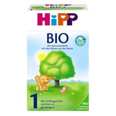 HiPP 1 Organic Initial Milk no dzimšanas Iepakojumā 4 (4 x 600 g)