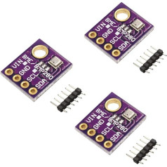 KeeYees BME280 Digitālais 5V barometriskais sensors Spiediena temperatūras mitruma modulis IIC I2C padome Arduino Raspberry Pi Pack of 3