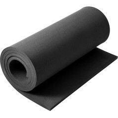 AMZQNART EVA putas 10mm Cosplay Foam Roller 16 x 59 collas melns Piemērots putu Cosplay modelēšanai DIY projekti Amatniecība Ultra augsta blīvuma 90kg/m3