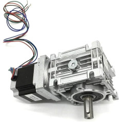 HYSOND Worm Gear 20: 1 ātruma reduktors 14mm izejas 56mm Nema23 soļu motors 3A 1.2Nm 2 fāžu komplekts pārveido 90 grādu leņķi