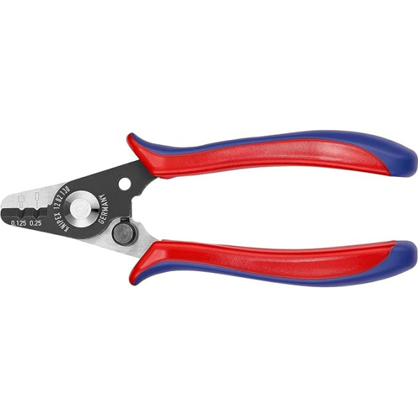 Knipex Abisolierzange für Glasfaserkabel brüniert, mit Kunststoff-Griffhüllen 130 mm 12 82 130 SB