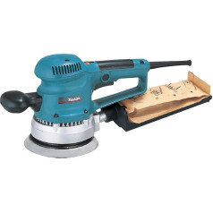 Makita BO6030 elektroniskā rotācijas bitu slīpmašīna 150 mm 310W 4000-10000 apgr./min 2,4 kg, 310 W, 24 V, zils, 15,2 cm