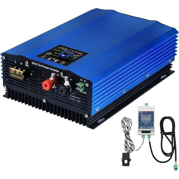 SOGTICPS 1000 W strāvas padeves invertors jaudas ierobežotājs LCD displejs DC26-45V saules ieejas AC230V tīra sinusoidālā viļņa izeja 24V 36V saules panelim / 24V akumulatoram