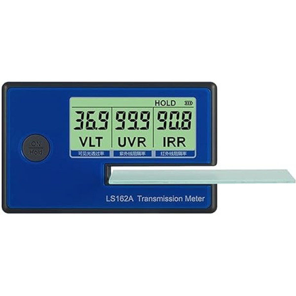 Logu tonēšanas mērītāja plēve automašīnas logu pārraides mērītāja logu tonēšanas mērītājs 162A plēves testeris UV infrasarkano staru slāpēšanas mērītājs tonētas plēves testeris automašīnu logu aizkariem