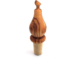 Pudeļu aizbāzni Pear Stopper Cork Handmade Olive Wood