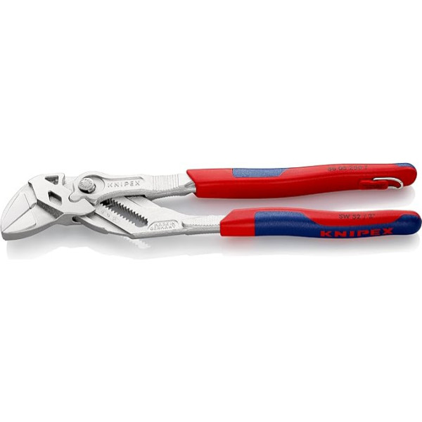 KNIPEX Zangenschlüssel, Multi-Schraubenschlüssel, Hrom-vanādijs, Rostschutz verchromt, Befestigungsöse, 250 mm (SB-Karte/Blister), 86 05 250 T BK