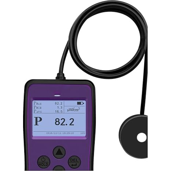 Lichtmeter, Ls126c uv. Lichtmeter ultraviolette Intensität Uv. Intensitätszähler LUX Zählerradiometer 254nm Wellenlängenprüfgerät für die Kultivierung und Messung von Zimmerpflanze (Color : 1 UK, Si