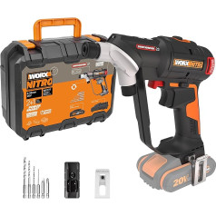 WORX WX177.9 NITRO Switchdriver 2.0 20V akumulatora urbjmašīna - spēcīgs bezsuku motors ar griezes momentu līdz 50 Nm - ātra 2 uzgaļu maiņa - precīza griezes momenta kontrole - bez akumulatora un lādētāja