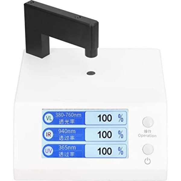 Lichtdurchlässigkeitstester, Lichtdurchlässigkeitstester, Tragbares LCD-Display, Infrarot-UV-sichtbares Spektrophotometer, Blaulicht-blockierende Brille