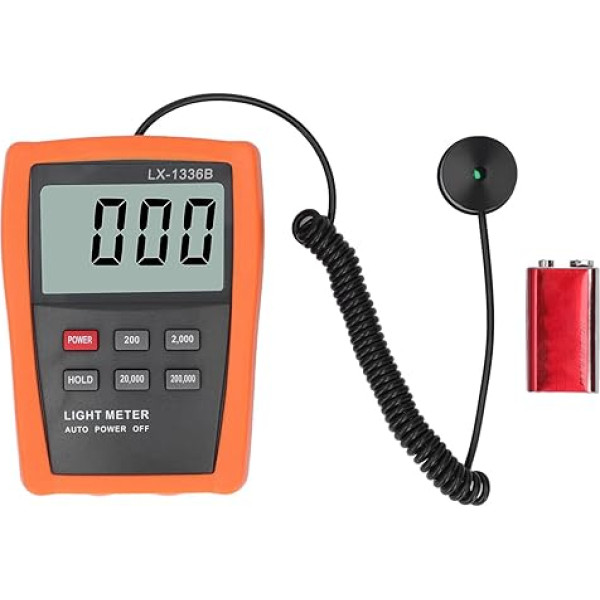 Lichtphotometer, ABS-Metall-Handbereichslicht-LCD-Auto-Off-Beleuchtungslichtmesser für den Bau