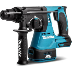 Makita DHR242Z Bezvadu litija jonu SDS Plus rotācijas bez sukas 3 režīmu urbis ar āmuru 24 mm, tikai ar korpusu, DHR242Z