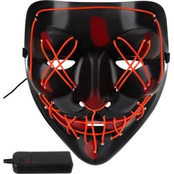 Led Illuminated Mask LED Apgaismotā Maska