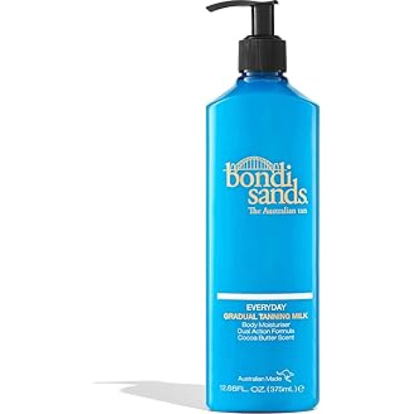 Bondi Sands Losjons Everyday Gradual Tanning Milk - juteklisks kakao sviesta aromāts - skaists, dabīgs iedegums, salona kvalitātes pašiedeguma līdzeklis iedegumam bez svītrām, 375 ml All White