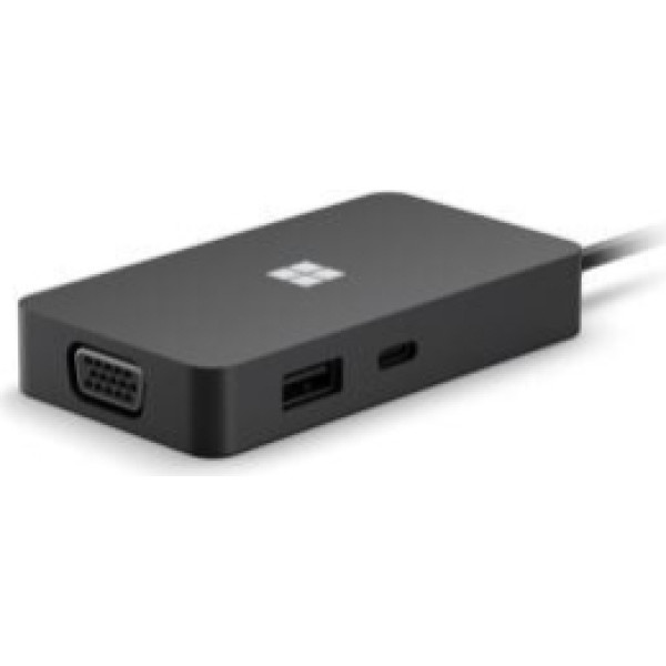 Usb-c ceļojuma centrmezgls komerciāls melns 1e4-00003