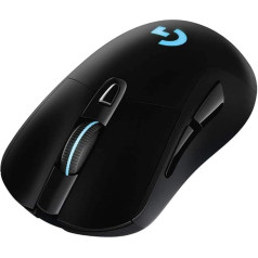 Logitech G703 Lightspeed Wireless Gaming Maus, Kabellose Verbindung, USB-Anschluss, 12000 DPI Sensor, RGB-Beleuchtung, Gewichttuning, 6 Programmierbare Tasten, PC/Mac - Englische Verpackung - Schwarz