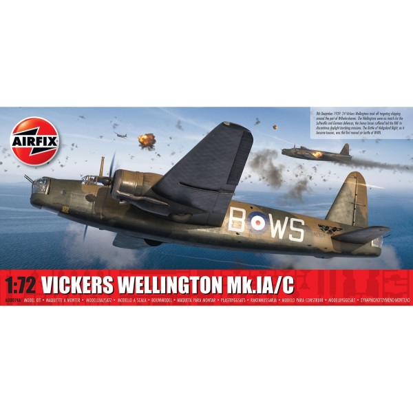 Plastmasas modelis vickers wellington mk.ia/c 1/72