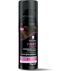 Schwarzkopf Root Retouch Vegan Temporary Dye Instant Brunette Hair Root Concealer Grey Coverage 40 izmanto 1 mazgāšanas reizi Tumši brūna 120ml