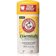 Arm & Hammer Essentials dabiskais dezodorants, bez smaržas, 70 ml, 4 gab.