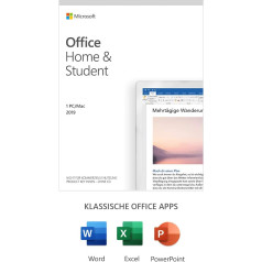 Microsoft Office 2019 Home & Student Multilingual | 1 PC (Windows 10) / Mac, pastāvīgā licence | Box