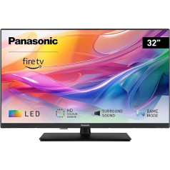 Panasonic TV-32S50AEZ, S50A sērijas 32 collu HD LED Smart TV, 2024, Fire TV, HD Color Engine, HDR, Alexa balss vadība, spēļu režīms, multivides atskaņotājs, izcilai vizuālajai pieredzei