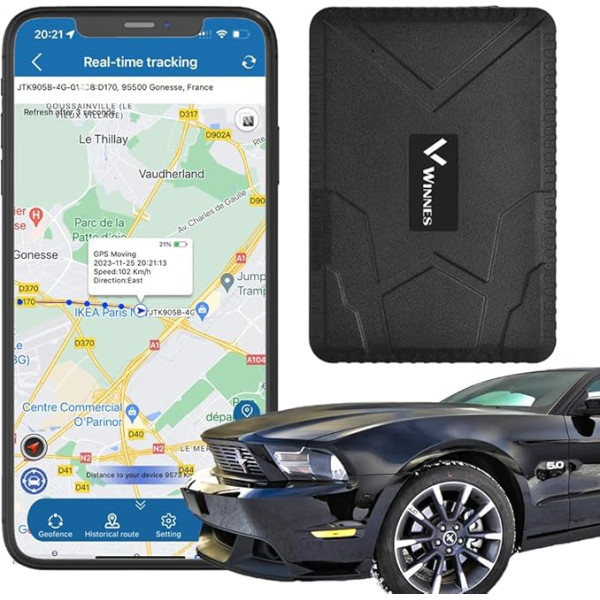 GPS tracker, Winnes 4G TK915 ūdensizturīgs un aizsargāts pret zādzībām, ilgs gaidīšanas laiks, atrašanās vietas noteikšana reālajā laikā, dažādi signāli, GPS raidītājs, piemērots automašīnām, kravas automašīnām, laivām, piekabē